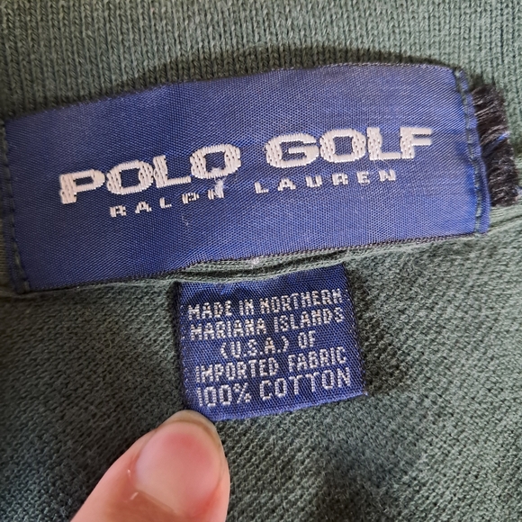 Polo Golf Green Short Sleeve Polo Knit Shirt Size XL Based On Measurements - Picture 4 of 7